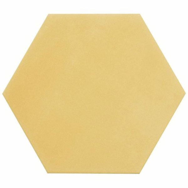 Floor Tiles | 1 sq. ft. HexArt Yellow 8″ Hexagon Matte Porcelain Tile Yellow 8 Bathroom Bathroom