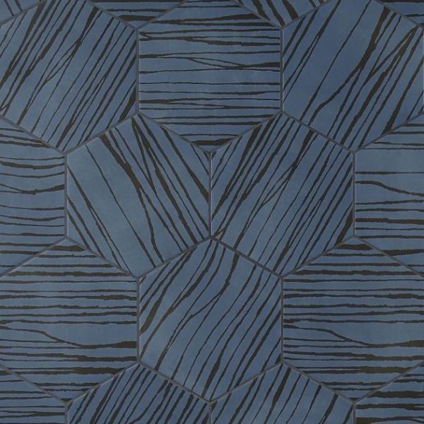 Floor Tiles | 1 sq. ft. HexArt Zen Smoke Azul 8″ Hexagon Matte Porcelain Tile Smoke Azul Bathroom Bathroom