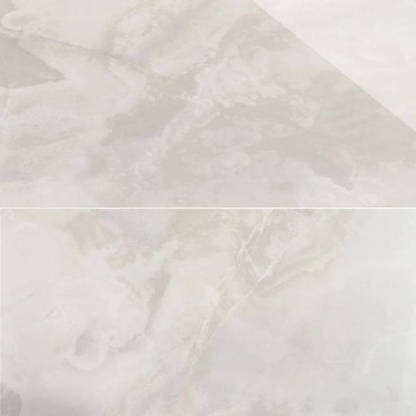 Floor Tiles | 1 sq. ft. Jewel Onyx White 24×48 Polished Porcelain Tile White Bathroom Bathroom