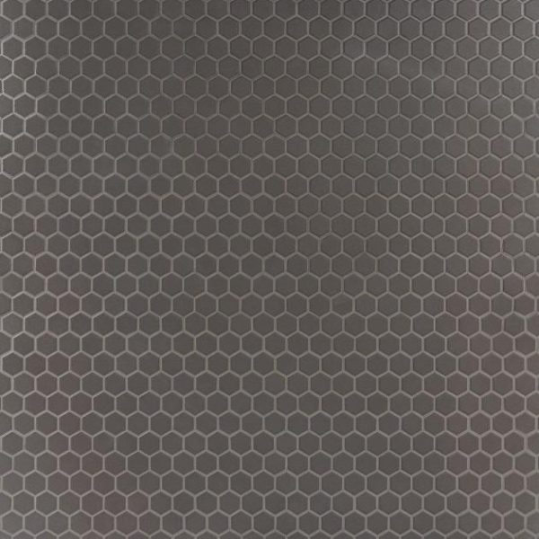 Floor Tiles | 1 sq. ft. Level Black 1″ Hexagon Matte Porcelain Tile Black Hexagon Bathroom Bathroom