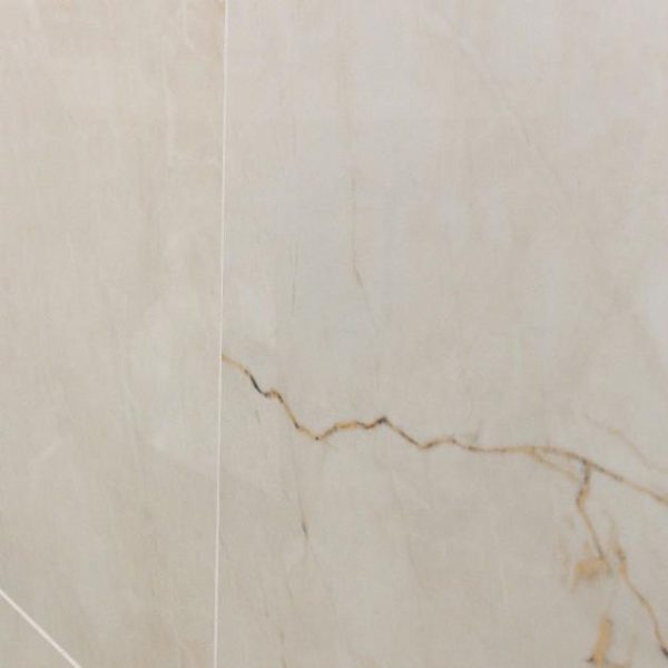 Floor Tiles | 1 sq. ft. Marble Tech Crema Avorio 24×24 Polished Porcelain Tile Creamy Ivory Polished Bathroom Bathroom