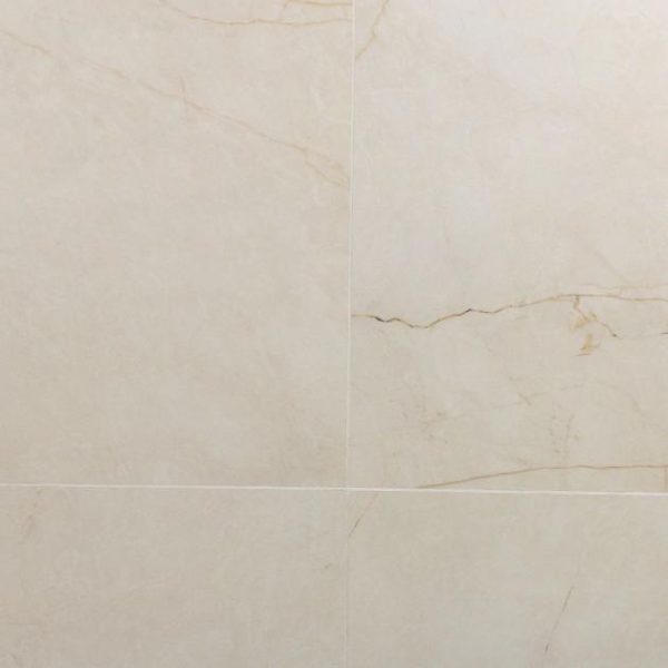 Floor Tiles | 1 sq. ft. Marble Tech Crema Avorio 24×24 Polished Porcelain Tile Creamy Ivory Polished Bathroom Bathroom