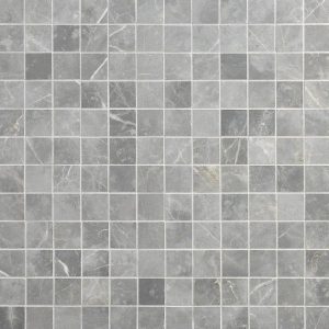 Floor Tiles | 1 sq. ft. Marble Tech Grigio Imperiale 2×2 Matte Porcelain Mosaic Tile Gray Matte Backsplash & Kitchen Backsplash & Kitchen