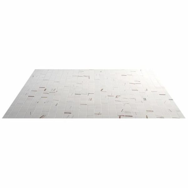 Floor Tiles | 1 sq. ft. Minera Sahara Blanco White 2×2 Marble Look Matte Mosaic Tile Blanco White Backsplash & Kitchen Backsplash & Kitchen