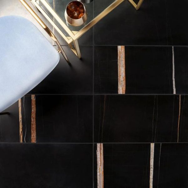 Floor Tiles | 1 sq. ft. Nero Dorato 12×24 Honed Marble Tile 12X24 Backsplash & Kitchen 12X24