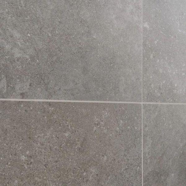 Floor Tiles | 1 sq. ft. New Rock Fossil Dark Gray 12×24 Limestone Look Matte Porcelain Tile Dark Gray Bathroom Bathroom