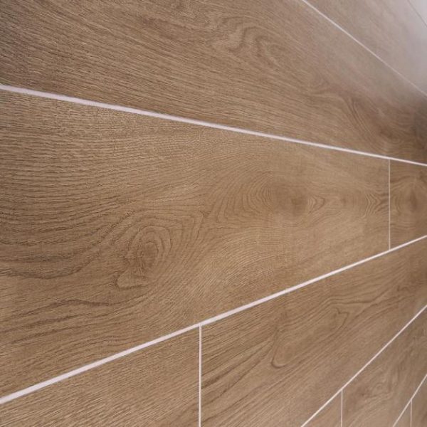 Floor Tiles | 1 sq. ft. Oaktree Elegant Dark Brown 7×60 XL Wood Look Matte Porcelain Tile Dark Brown Bathroom Bathroom