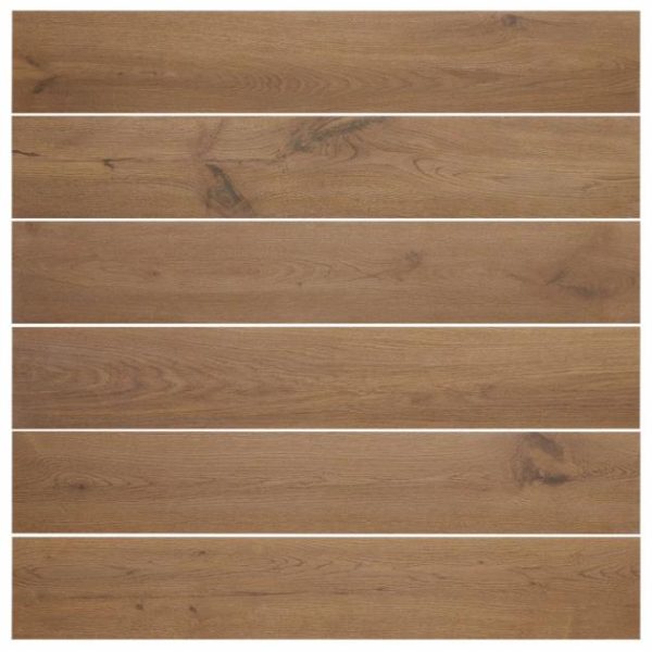 Floor Tiles | 1 sq. ft. Oaktree Natural Dark Brown 8×48 Wood Look Matte Porcelain Tile Dark Brown Bathroom Bathroom