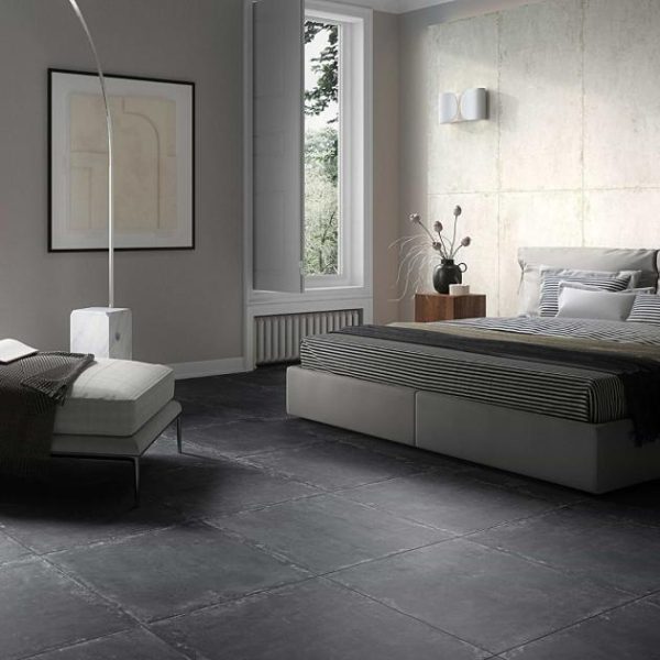 Floor Tiles | 1 sq. ft. Portrait Black Gold 24×24 Matte Porcelain Tile Black Bathroom Bathroom