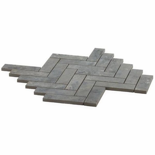 Floor Tiles | 1 sq. ft. Portrait Sage Gray 1×4 Herringbone Matte Porcelain Mosaic Tile Sage Backsplash & Kitchen Backsplash & Kitchen