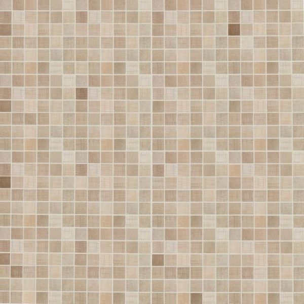 Floor Tiles | 1 sq. ft. Ristretto Sand Beige 2×2 Matte Porcelain Mosaic Tile Sand Bathroom Bathroom