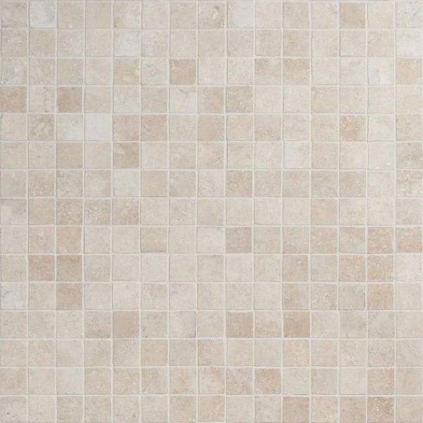 Floor Tiles | 1 sq. ft. Seville Pergamo Beige 2×2 Travertine Look Matte Porcelain Mosaic Tile Pergamo Backsplash & Kitchen Backsplash & Kitchen