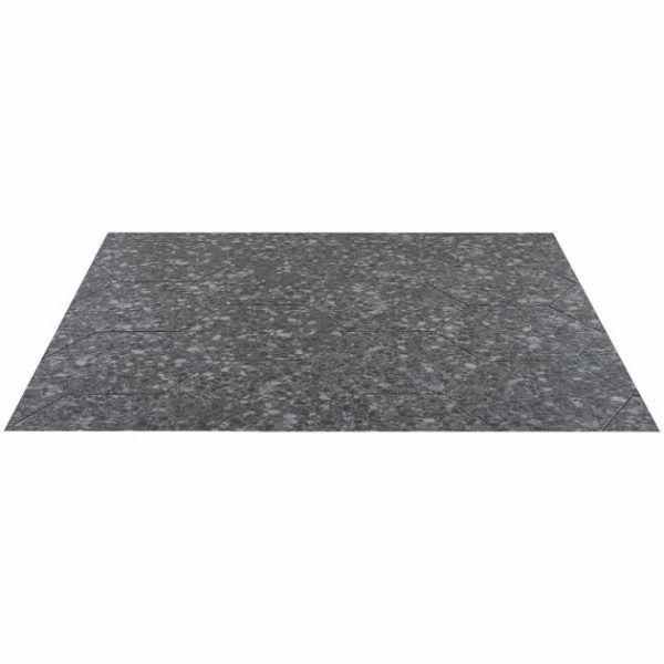 Floor Tiles | 1 sq. ft. Six Hexagon Graphite Gray 12.5″ Terrazzo Look Matte Porcelain Tile Graphite Bathroom Bathroom