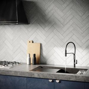 Floor Tiles | 1 sq. ft. Urban Brick Vintage White 3×10 Matte Clay Brick Look Subway Tile Vintage White Backsplash & Kitchen Backsplash & Kitchen