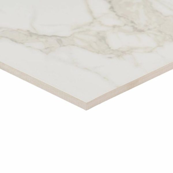 Floor Tiles | 1 sq. ft. Versilia Calacatta Oro Polished 24×24 Porcelain Tile Calacatta Polished Bathroom Bathroom