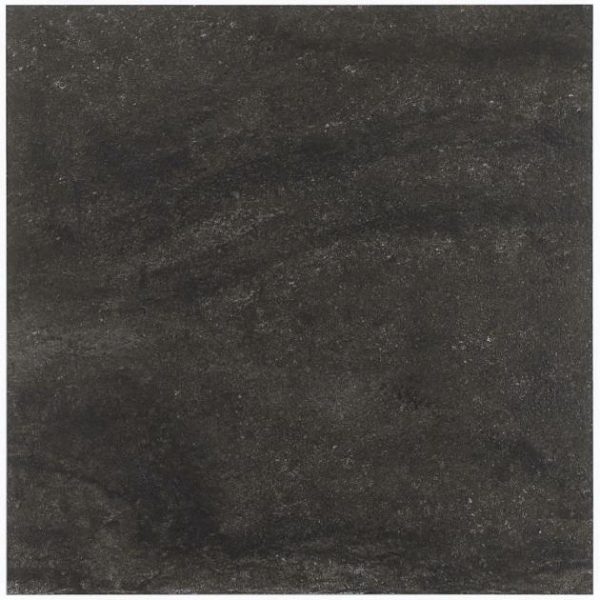 Large Wall | 1 sq. ft. Acadia Charcoal Black 24×24 Limestone Look Matte Porcelain Tile Charcoal Black Bathroom Bathroom