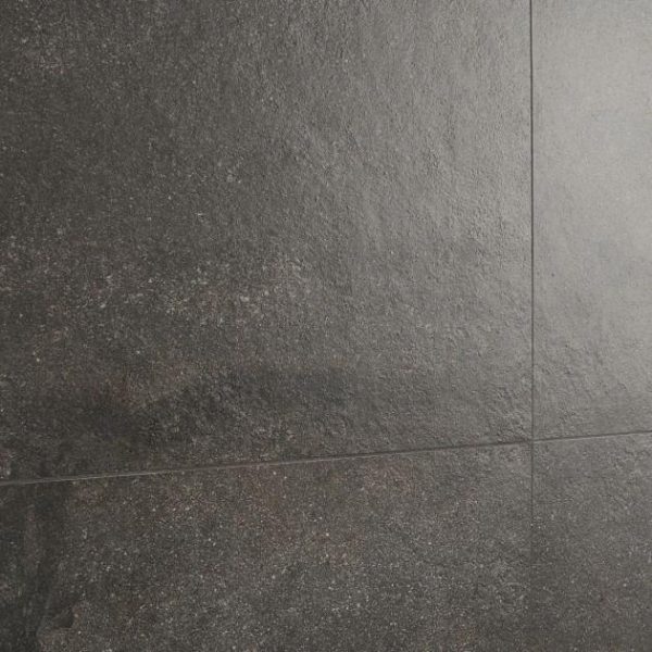 Large Wall | 1 sq. ft. Acadia Charcoal Black 24×24 Limestone Look Matte Porcelain Tile Charcoal Black Bathroom Bathroom