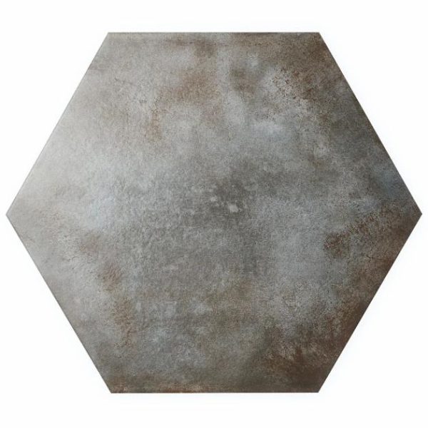 Large Wall | 1 sq. ft. Angela Harris Flatiron Graphite 20″ Large  Hexagon Matte Porcelain Tile Graphite Bathroom Bathroom