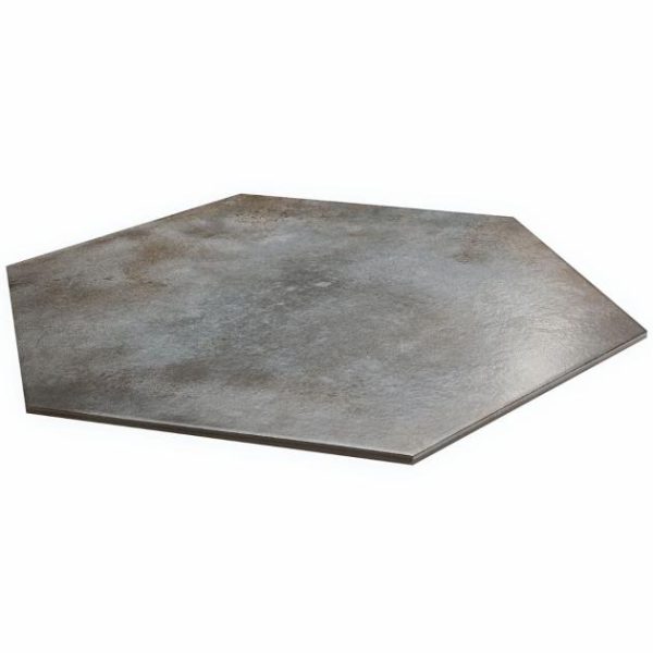 Large Wall | 1 sq. ft. Angela Harris Flatiron Graphite 20″ Large  Hexagon Matte Porcelain Tile Graphite Bathroom Bathroom