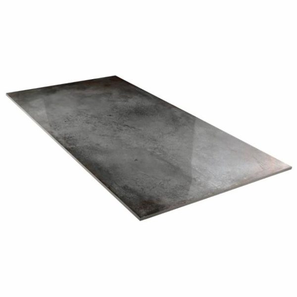 Large Wall | 1 sq. ft. Angela Harris Flatiron Graphite 24×48 Semi-Polished Porcelain Tile Graphite Semi-Polished Bathroom Bathroom