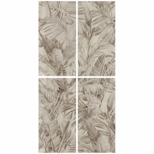 Large Wall | 1 sq. ft. Art Gallery Golden Field Ivory Gray and White 24×48 Artisan Decor Matte Porcelain Tile Golden Field Ivory Bathroom Bathroom