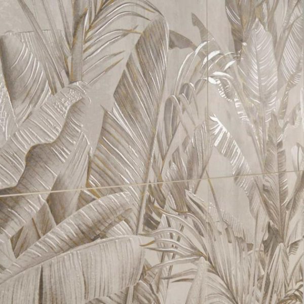 Large Wall | 1 sq. ft. Art Gallery Golden Field Ivory Gray and White 24×48 Artisan Decor Matte Porcelain Tile Golden Field Ivory Bathroom Bathroom