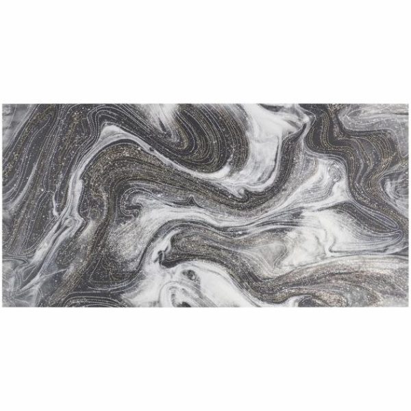 Large Wall | 1 sq. ft. Australis White Deco 24×48 Artisan Decor Polished Porcelain Tile White Deco Bathroom Bathroom