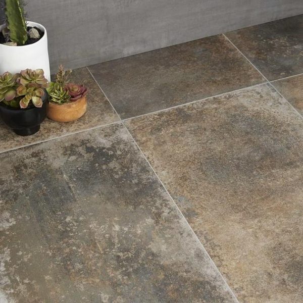 Large Wall | 1 sq. ft. Genora Bronce 18×36 Matte Porcelain Tile Bathroom Bathroom