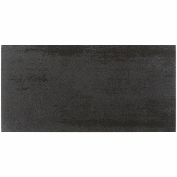 Large Wall | 1 sq. ft. Hewlett Black Iron 12×24 Matte Porcelain Tile Black Iron Bathroom Bathroom