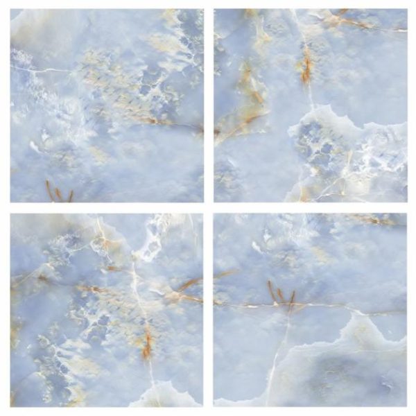 Large Wall | 1 sq. ft. Lumina Onyx Caspian Blue 24×24 Polished Porcelain Tile Onyx Caspian Bathroom Bathroom