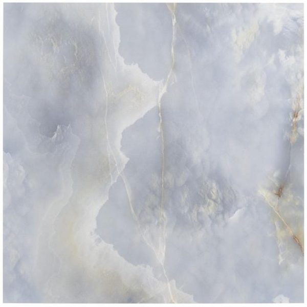 Large Wall | 1 sq. ft. Lumina Onyx Caspian Blue 24×24 Polished Porcelain Tile Onyx Caspian Bathroom Bathroom