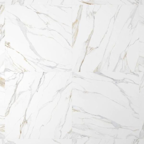 Large Wall | 1 sq. ft. Minera Aurora Gold 48×48 Marble Look Polished Porcelain Tile Aurora Gold Bathroom Aurora Gold