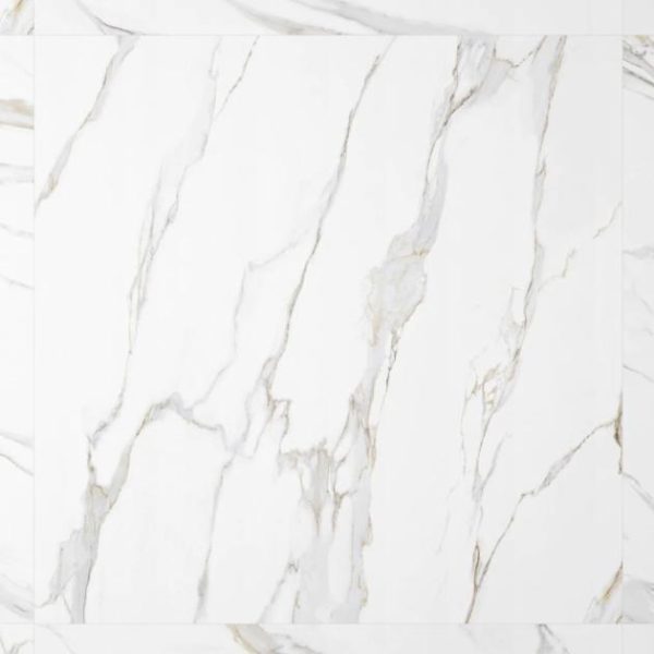 Large Wall | 1 sq. ft. Minera Aurora Gold 48×48 Marble Look Polished Porcelain Tile Aurora Gold Bathroom Aurora Gold