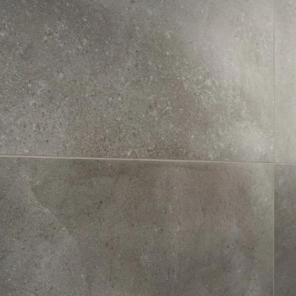 Large Wall | 1 sq. ft. New Rock Fossil Dark Gray 24×48 Limestone Look Matte Porcelain Tile Dark Gray Bathroom Bathroom