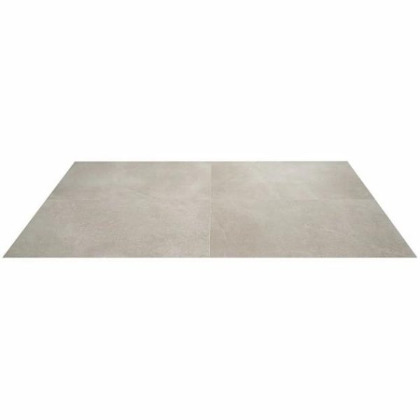 Large Wall | 1 sq. ft. New Rock Fumo Light Gray 24×48 Limestone Look Matte Porcelain Tile Light Gray Bathroom Bathroom