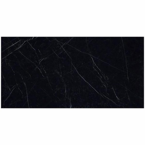 Large Wall | 1 sq. ft. TileBarXL Marmi Slim Black Marquina 60″ x120″ Polished Porcelain Slab Black Marquina Polished Bathroom Bathroom