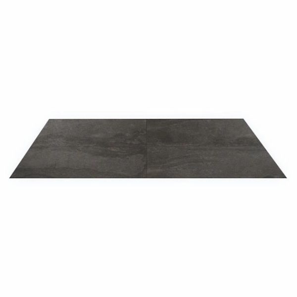 Outdoor & Pavers | 1 sq. ft. Acadia Charcoal Black 24×48 Limestone Look Matte Porcelain Tile Charcoal Black Bathroom Bathroom