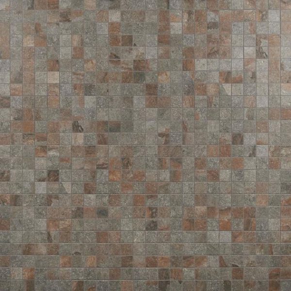 Outdoor & Pavers | 1 sq. ft. Acadia Iron Gray 2×2 Slate Look Matte Porcelain Mosaic Tile Iron Gray Bathroom Bathroom