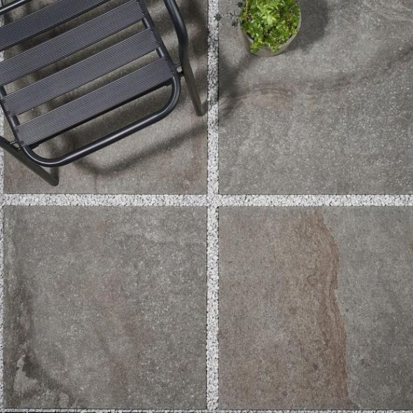 Outdoor & Pavers | 1 sq. ft. Acadia Slate Gray 24×24 Quartz Look Matte Porcelain 2CM Outdoor Paver Slate Gray Outdoor & Pavers Outdoor & Pavers