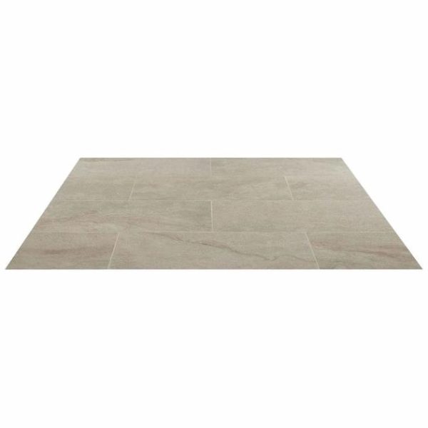 Outdoor & Pavers | 1 sq. ft. Acadia Warm Linen White 12×24  Limestone Look Matte Porcelain Tile Linen White Bathroom Bathroom