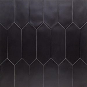 Outdoor & Pavers | 1 sq. ft. Aliante Black 4×12 Picket Matte Porcelain Tile  Black Backsplash & Kitchen Backsplash & Kitchen