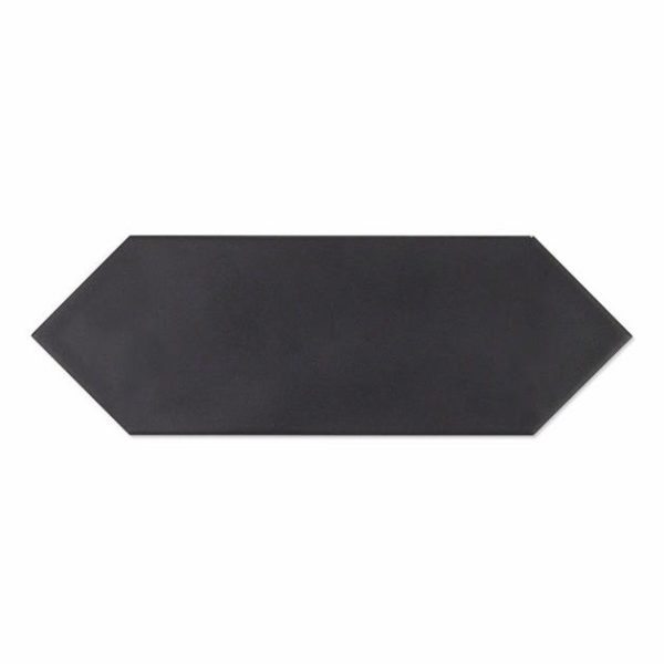 Outdoor & Pavers | 1 sq. ft. Aliante Black 4×12 Picket Matte Porcelain Tile  Black Backsplash & Kitchen Backsplash & Kitchen