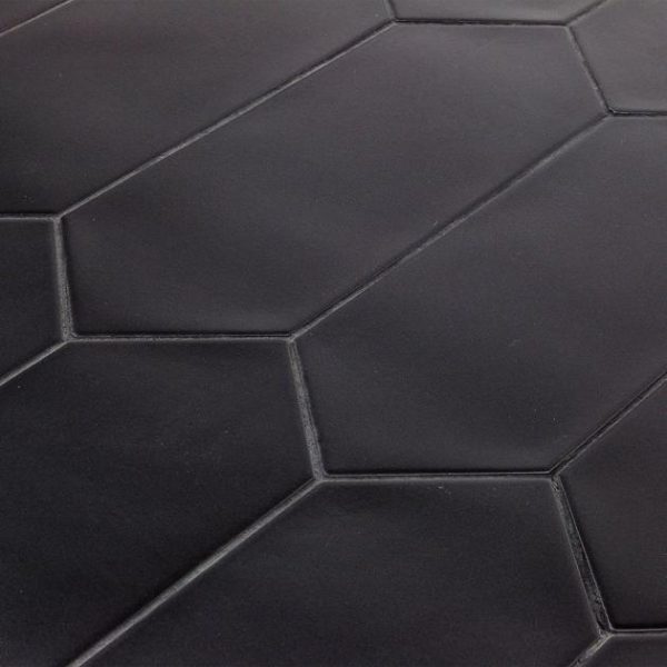 Outdoor & Pavers | 1 sq. ft. Aliante Black 4×12 Picket Matte Porcelain Tile  Black Backsplash & Kitchen Backsplash & Kitchen