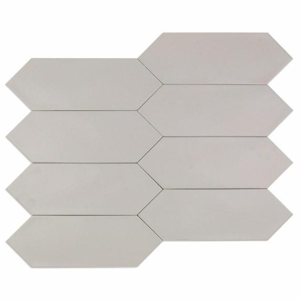 Outdoor & Pavers | 1 sq. ft. Aliante Light Gray 4×12 Picket Matte Porcelain Tile Light Gray Backsplash & Kitchen Backsplash & Kitchen