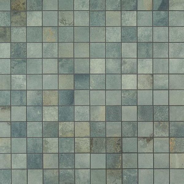 Outdoor & Pavers | 1 sq. ft. Angela Harris Flatiron Aquamarine 2×2 Porcelain Matte Mosaic Aquamarine Backsplash & Kitchen Aquamarine