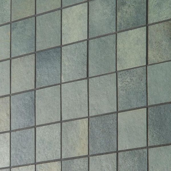 Outdoor & Pavers | 1 sq. ft. Angela Harris Flatiron Aquamarine 2×2 Porcelain Matte Mosaic Aquamarine Backsplash & Kitchen Aquamarine