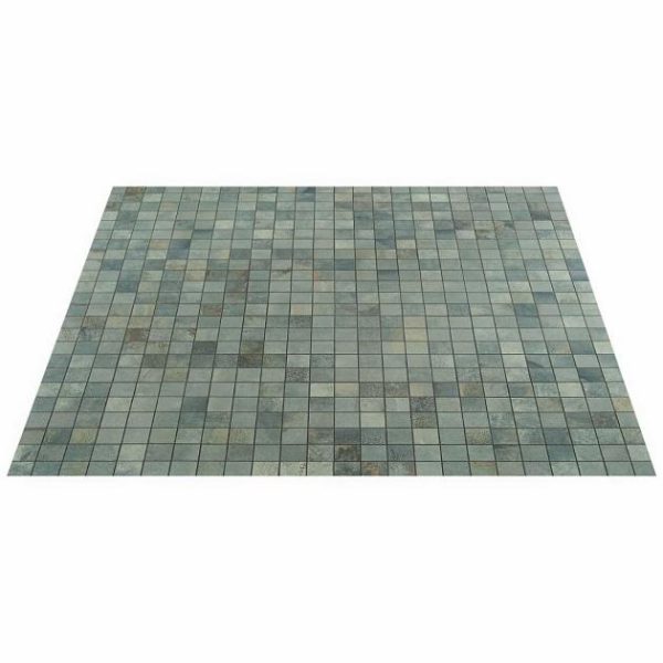 Outdoor & Pavers | 1 sq. ft. Angela Harris Flatiron Aquamarine 2×2 Porcelain Matte Mosaic Aquamarine Backsplash & Kitchen Aquamarine