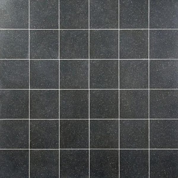 Outdoor & Pavers | 1 sq. ft. Art Geo Terrazzo Charcoal Gray 8×8 Matte Porcelain Tile Terrazzo Charcoal Bathroom Bathroom