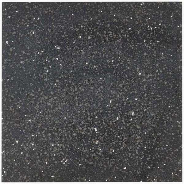 Outdoor & Pavers | 1 sq. ft. Art Geo Terrazzo Charcoal Gray 8×8 Matte Porcelain Tile Terrazzo Charcoal Bathroom Bathroom