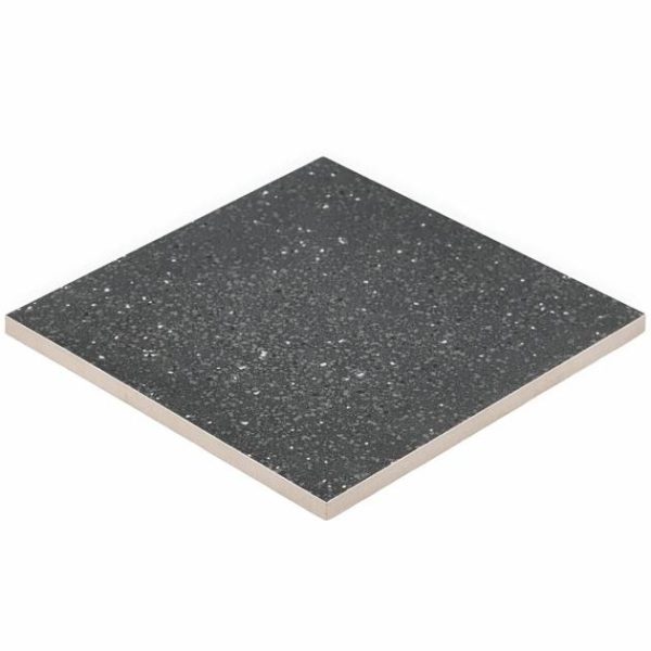 Outdoor & Pavers | 1 sq. ft. Art Geo Terrazzo Charcoal Gray 8×8 Matte Porcelain Tile Terrazzo Charcoal Bathroom Bathroom